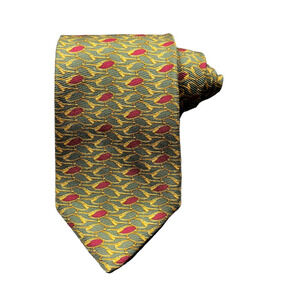Brooks Brothers Mens Tie Necktie Multicolor Geometric 100% Silk Tied Classic USA